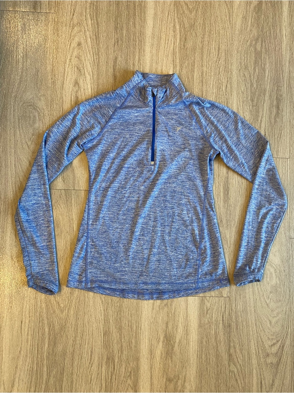 Old Navy Active Heather Blue Long-Sleeve Quarter-Zip Top Women’s XS